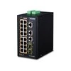 Šakotuvas PLANET IGS-20160HPT tinklo jungiklis Valdomas L2/L3 Gigabit Ethernet (10/100/1000) Maitinimas per Ethernet (PoE) Mėlyna, Baltas