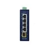 Šakotuvas PLANET IGS-510TF komutatorius bevielis Gigabit Ethernet (10/100/1000) Mėlyna