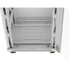 LANBERG laisvai pastatoma stelažinė spintelė 19/15U 600x600 stiklinių durelių LCD plokščias komplektas pilkas V2