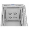 LANBERG laisvai pastatoma stelažinė spintelė 19/22U 600x800 stiklinių durelių LCD plokščias komplektas pilkas V2