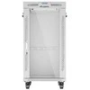 LANBERG laisvai pastatoma stelažinė spintelė 19/22U 600x800 stiklinių durelių LCD plokščias komplektas pilkas V2