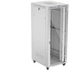 LANBERG laisvai pastatoma stelažinė spintelė 19/42U 800x1000 stiklinių durelių LCD plokščias komplektas pilkas V2