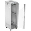 LANBERG laisvai pastatoma stelažinė spintelė 19/42U 600x800 stiklinių durelių LCD plokščias komplektas pilkas V2