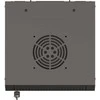 Lanberg 10" 4U 300x300 juoda sieninė spintelė su stiklinėmis durelėmis (plokščia pakuotė)