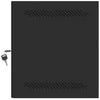 LANBERG Rack spintelė 10 colių sieninis laikiklis 6U 280x310 juodas su metalinėmis durelėmis butas paketas