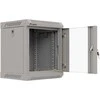 Lanberg 10 colių 6U 300x300 rutulinės pakabinamos spintelės stiklinės durys (plokščia pakuotė)