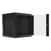 LANBERG WF01-6612-10B sieninis stovas 19 colių išmontuojamas plokščias paketas 12U/600x600mm juodas