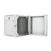 LANBERG WF02-6612-10S sieninis dvigubos sekcijų stelažas 19 colių plokščias paketas 12U/600x600mm pilkas