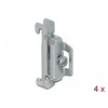 Dėklas UCHWYT DO SZYNY DIN METALOWY (4-PACK) DELOCK