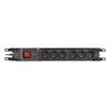 ARMAC Multi M6 Apsaugos nuo viršįtampių stovas 19 colių 6x IEC 3m juodas
