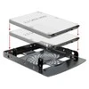 DELOCK rėmas 3,5 colio > 2 x 2,5" HDD metalinis juodas