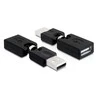 DELOCK sukimosi adapteris USB 2.0-A vyriškas > moteriškas
