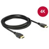 Delock kabelis HDMI A kištukas > HDMI A kištukas 4K 1 m