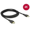 DELOCK kabelis didelės spartos HDMI su eternetu HDMI A kištukas > HDMI A vyriškas 4K 2 m