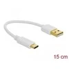 Delock USB įkrovimo laidas Type-A į USB Type-C™ 15 cm