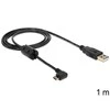 DELOCK kabelis USB-A kištukas > USB micro-B vyriškas kampinis 270G