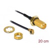 Delock I-PEX – RP-SMA, 0,2 m (88746)