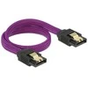 DELOCK 83690 Delock SATA laidas 6 Gb/s 30 cm tiesi / tiesi metalinė violetinė Premium