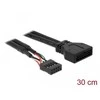 Kabelis Delock USB2.0 moteriškas>USB3.0 vyriškas