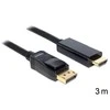 DELOCK Cable Ekranas Port-St > HDMI-St 3m