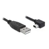 Delock kabelis USB 2.0-A kištukas > USB mini-B 5 kontaktų kištukas, kampuotas 1 m
