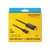 USB kabelis Delock USB-C - HDMI 3 m Juodas (85292)