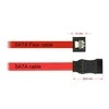 DELOCK Cable SATA FLEXI 6 Gb/s 30cm raudono metalo