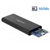DELOCK išorinis M.2 NVMe PCIe SSD korpusas su SuperSpeed USB 10 Gbps USB 3.1 Gen 2 USB Type-C motele
