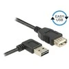 DELOCK ilgintuvas EASY-USB 2.0 tipo A kištukinis kampu į kairę / dešinę > USB 2.0 Type-A moteriškas 0,5 m
