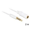 Delock Przedłużacz kabla Apple Audio Jack M/F 4PIN 2m