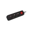 LANBERG PS1-03E-0300-BK 3M Juodas LANTERGE CURVE 3X 230V PL SU GRANDINĖS IŠJUNGIKLIU PILNAS VARINIS