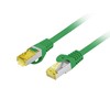 LANBERG Patchcord Cat.6A S/FTP LSZH CU 0.5m žalias