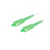 LANBERG šviesolaidinis patchcord SM SC/APC-SC/APC simplex 15m LSZH g657a2 3.0mm baltas