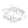 LANBERG WF01-6604-10S sieninis stovas 19 colių išmontuojamas plokščias paketas 4U/600x600mm pilka