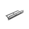 LANBERG patch panel blank 12 port 1U su organizatoriumi Keystone moduliams juodas