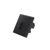 LANBERG AC-WS01-USB2-F-B AC sieninis lizdas schuko su 2 prievadų USB įkrovikliu Juodas