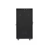 LANBERG FF01-8822-12BL laisvai pastatomas stovas 19 colių savaime surenkamas plokščias paketas 22U/800x800mm juodas stiklinių durų LCD