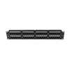 Lanberg Patch Panel 48 port 2U 19" kat.6 UTP juoda
