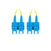 LANBERG šviesolaidinis patchcord SM SC/UPC-SC/UPC dvipusis 5m LSZH g657a1 3.0mm geltonas