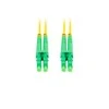 LANBERG šviesolaidinis patchcord SM LC/APC-LC/APC dvipusis 1m LSZH g657a1 3.0mm geltonas