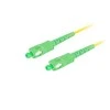FIBER OPTIC PATCHCORD SM SC/APC-SC/APC SIMPLEX 3.0MM LSZH G657A1 3M Geltonas LANBERG