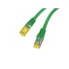 LANBERG Patchcord Cat.6A S/FTP LSZH CU 0.5m žalias