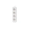 LANBERG PS0-04E-0150-W 1.5M Baltas 4X 230V Lanter EXTENSION PL. CABLE FROM FULL COPPER