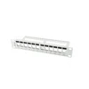 LANBERG patch panel blank 12 port 1U su organizatoriumi Keystone moduliams pilka