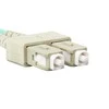 LANBERG šviesolaidinis laidas MM SC/UPC-SC/UPC dvipusis 2m LSZH om4 50/125 3.0mm violetinis