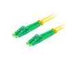 LANBERG šviesolaidinis patchcord SM LC/APC-LC/APC dvipusis 1m LSZH g657a1 3.0mm geltonas