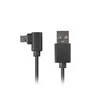 LANBERG CA-USBM-13CC-0018-BK laidas USB Micro-B M ->A M 2.0 kairysis / dešinysis kampas Easy-USB 1,8 m Juodas