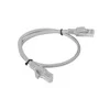 LANBERG PCU6-20CC-0050-S Patchcord RJ45 kat. 6 UTP 0,5 m Pilka. 10 vnt