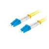 LANBERG šviesolaidinis laidas SM LC/UPC-LC/UPC dvipusis 3m LSZH g657a1 3.0mm geltonas