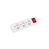 LANBERG PS1-03E-0150-W 1.5M Baltas LANTERGE CURVE 3X 230V PL WITH CIRCUIT BREAKER FULL COPPER